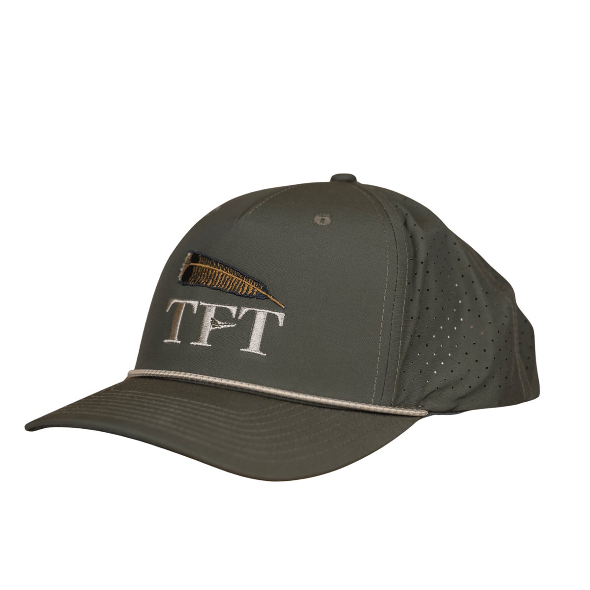 Richardson 355 Laser Performance Green Rope Cap Feather