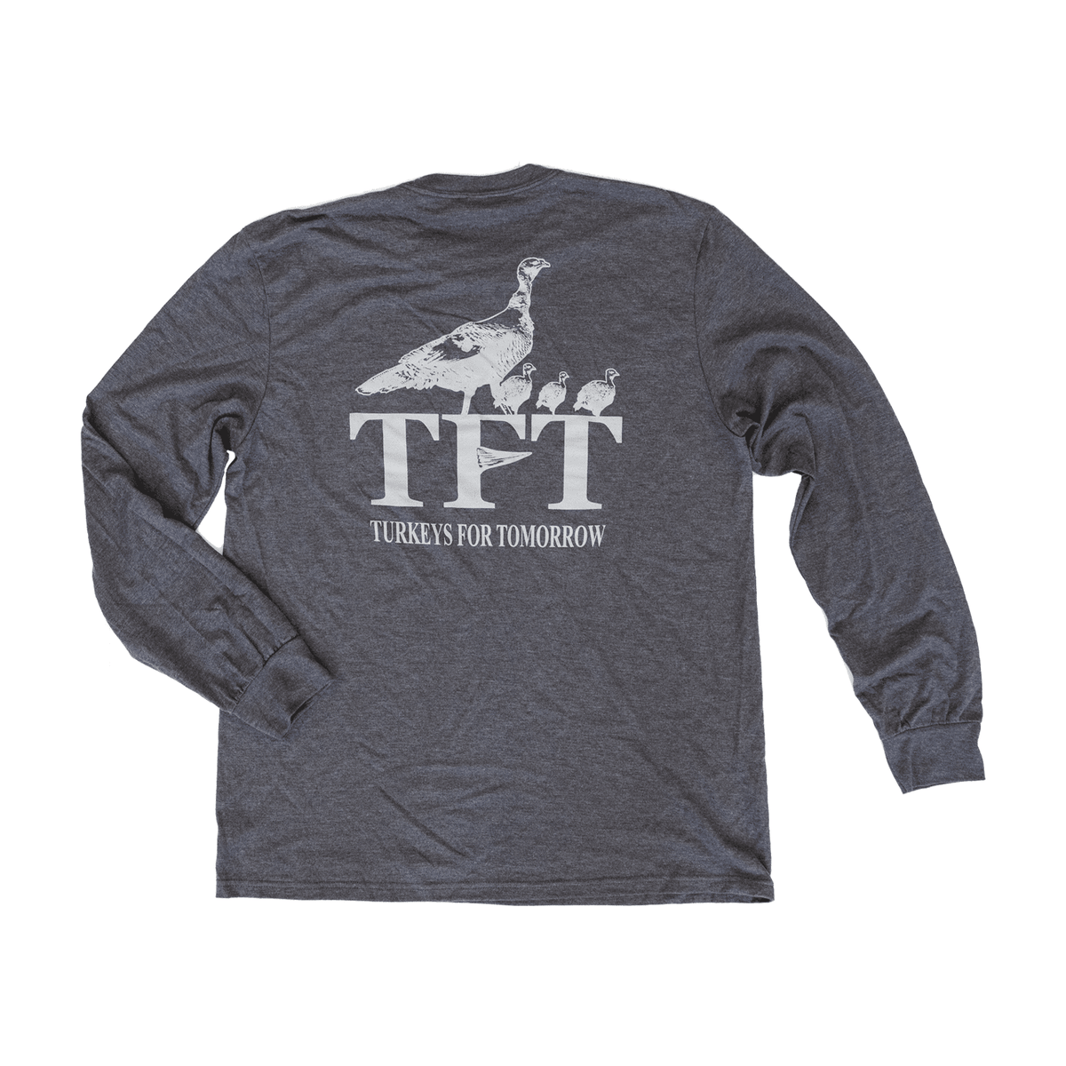 TFT Meteorite Gray Logo LS Tee