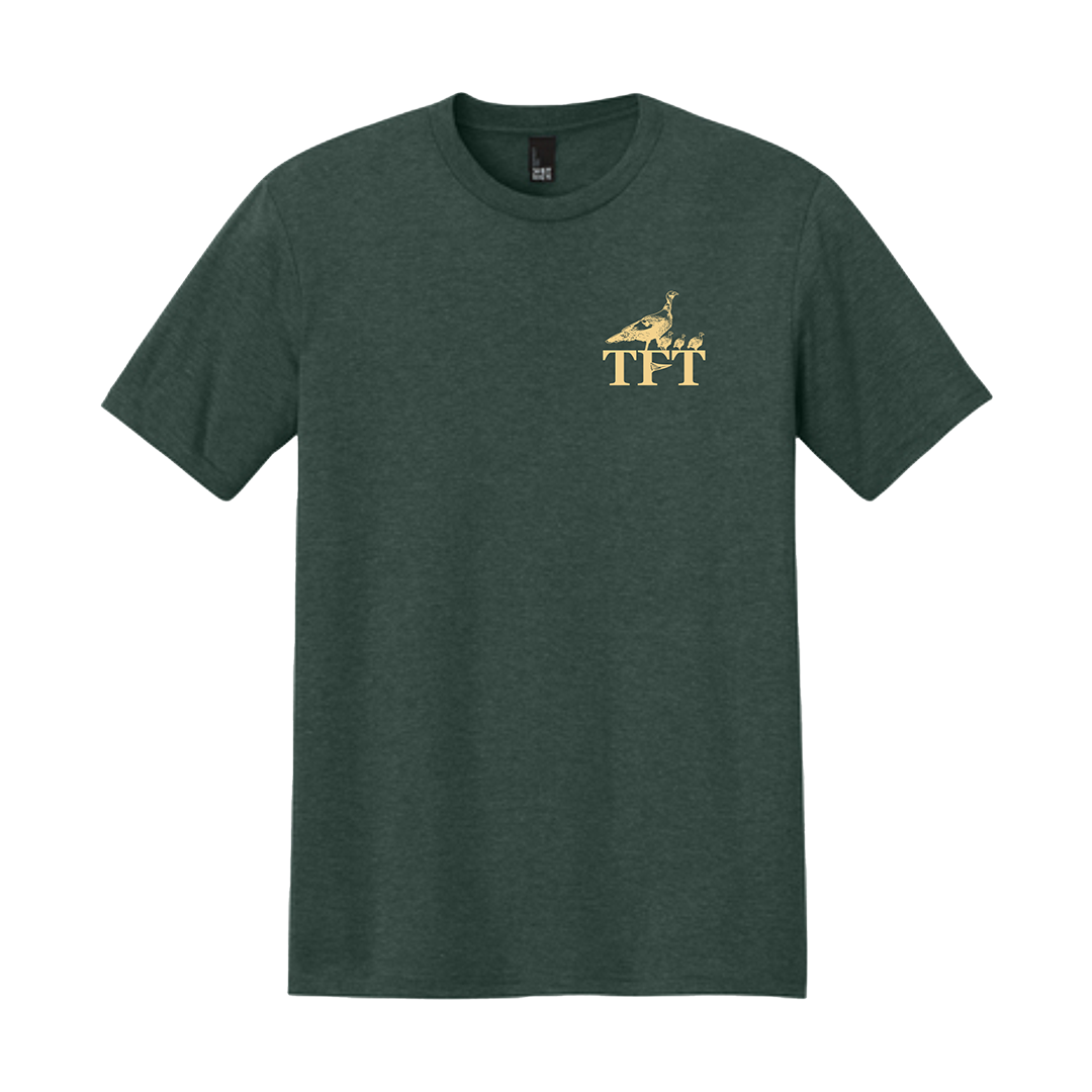 Front view of TFT Legacy Poult Turkey Tee