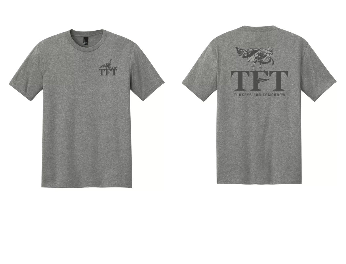 Grey Turkeys For Tomorrow logo shirt