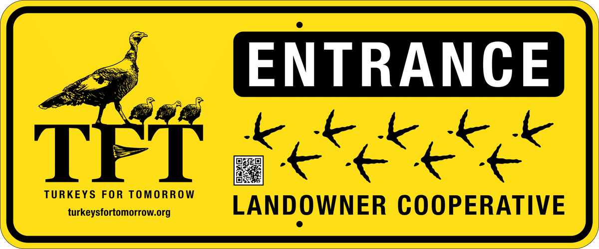 Private landowner metal entrance sign