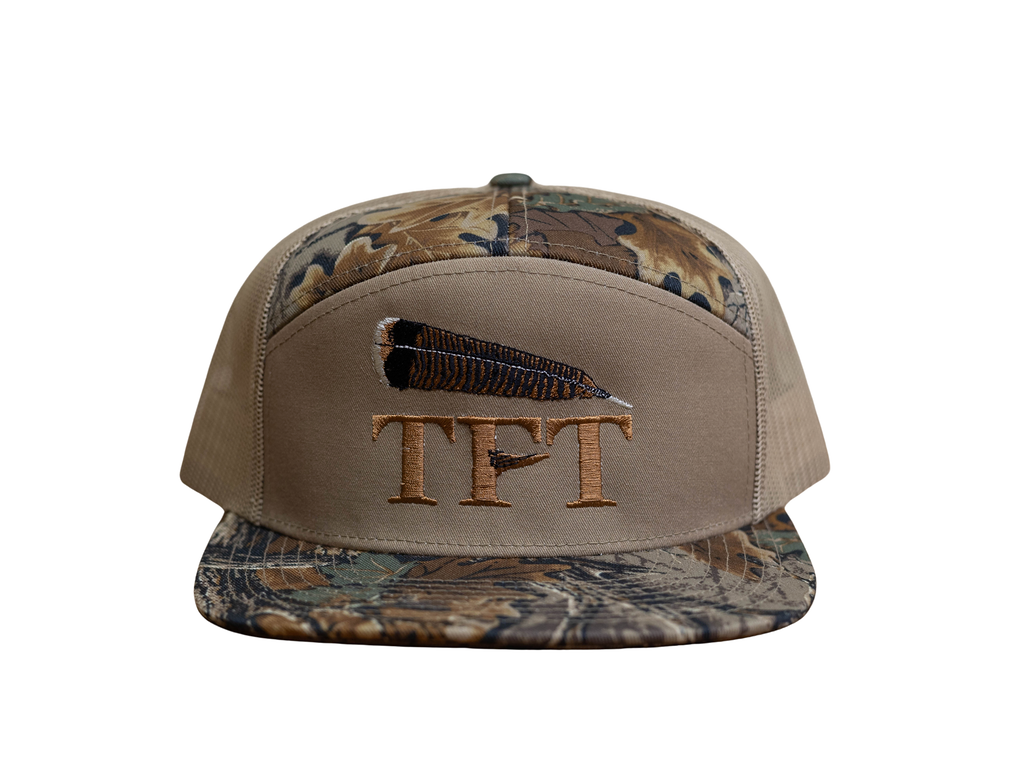 TFT Richardson 168P Advantage Classic camo trucker hat front view