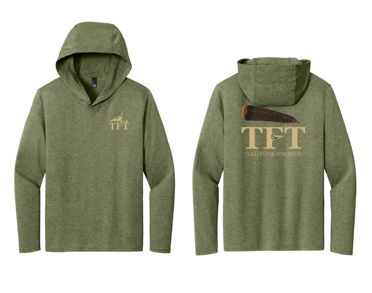 TFT Military Green Frost Hooded Tee